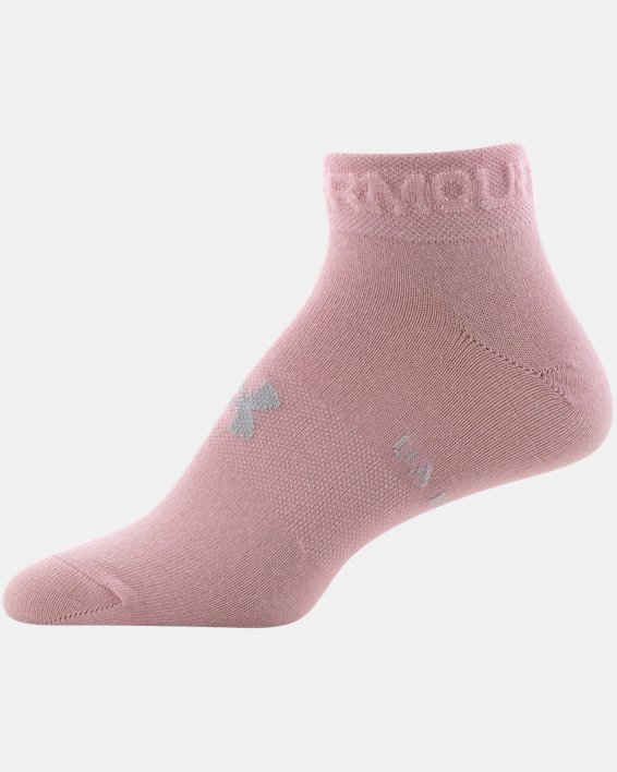 Women's UA Essential Low Cut Socks - 6-Pack, Pink, pdpMainDesktop image number 7